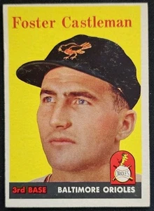 1958 Topps #416 Foster Castleman Baltimore Orioles - EX - Picture 1 of 2