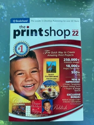 Print Shop Version 22 (PC) *New,Sealed* - Image 1 of 3