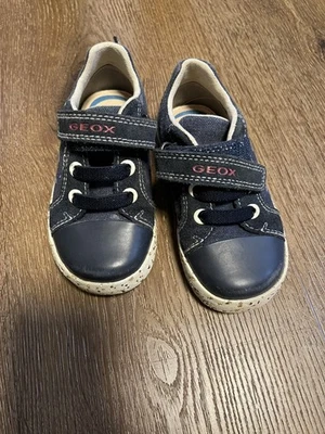 Geox Respira Baby Toddler Boys Kids Shark Blue Sneakers Shoes size US 6.5 UK 5 - Image 1 of 4