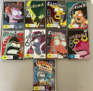 Futurama: The Complete Series 1-8 Seasons R4 DVD 27 Disc Set W/ Bonus Feature Tv - Picture 1 of 10