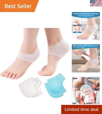 Ultimate Comfort Silicone Heel Covers - Moisturizing Relief for Daily Activities - Image 1 of 4
