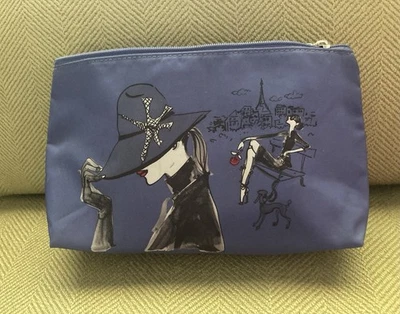 Bolso de Viaje Lancome Mujer En París Púrpura Maquillaje Artículos de Aseo Rosa Cremallera Sin Usar Foto 1 de 4