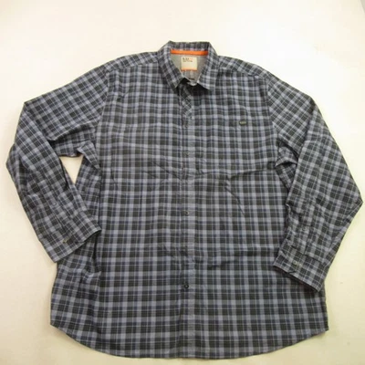 5.11 Shirt Mens XL Long Sleeve Button Up Casual Lightweight Plaid Blue - Изображение 1 из 4