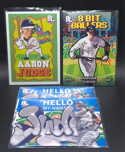2023 Topps Big League Aaron Judge Lot of 4 Inserts 8 Bit Ballers Roll Call - Picture 1 of 2