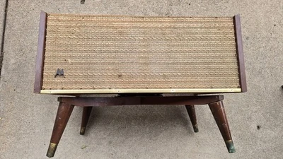 Vintage MCM Motorola Swivel TV Stand Base Mid Century Repurpose  - Image 1 of 4