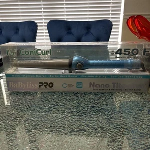 BABYBLISS PRO Nano Titanio 1-1/4-3/4” Rizador Conicurl BABNT125TBN Azul - Imagen 1 de 7