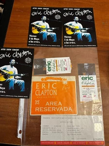 Eric Clapton Foreign Show Access Pass Ticket stubs Promo items - Picture 1 of 3