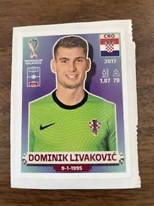 FIFA World Cup Qatar 2022 Panini CRO 3 Dominik Livakovic - Bild 1 von 2