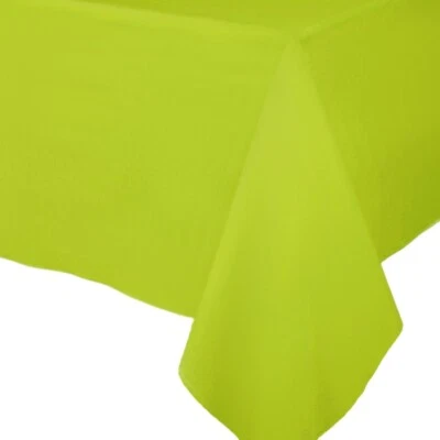 Caspari Paper Linen Solid Table Cover, Lime Green (116TCL) - Image 1 of 2