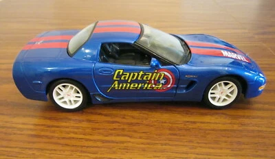 Maisto 2002 Corvette, Marvel Captain America, открывающиеся двери и капюшон, отдельно; 1:24 - Изображение 1 из 4