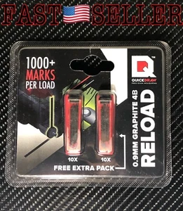 Graphite Lead Refill 0.9mm,  1000+ Marks Per Stick Of Lead - 20 Sticks - NEW! - Picture 1 of 6