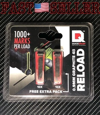 Graphite Lead Refill 0.9mm,  1000+ Marks Per Stick Of Lead - 20 Sticks - NEW! - Image 1 of 4