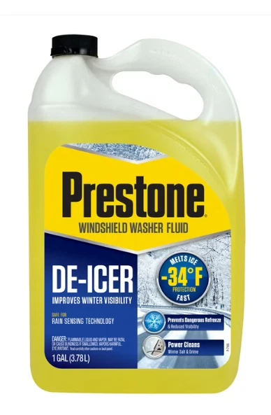 Prestone Windshield Washer Fluid , Cleaner/De-Icer, -34 degrees, 1 Gallon New Foto 1 de 4
