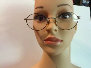Montatura occhiali da vista vintage Luxotica 2207 T127 oro ovale con custodia - Foto 1 di 5