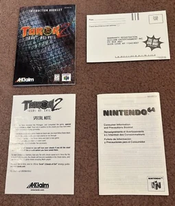 Turok 2 (Nintendo 64 N64) Complete in Box CIB with Original Poster - Picture 1 of 10