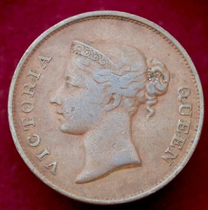 Asentamientos del estrecho 1 centavo 1845 (H2708) - Imagen 1 de 2