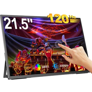 UPERFECT 21.5" 120Hz Touchscreen Monitor 1920X1080 USB-C HDMI for Gaming/Office - Picture 1 of 7