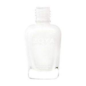 ZOYA Purity pure white glossy creme ZP388 FREE Nail Stickers