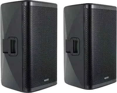 2x DJ PA 15" Aktiv Lautsprecher Set Box Bluetooth Monitor Bi-Amping Stereo 2000W - Bild 1 von 4