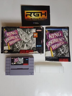 KING ARTHUR'S WORLD SUPER NINTENDO USA SNES GAME BOXED WITH MANUAL - Image 1 of 4