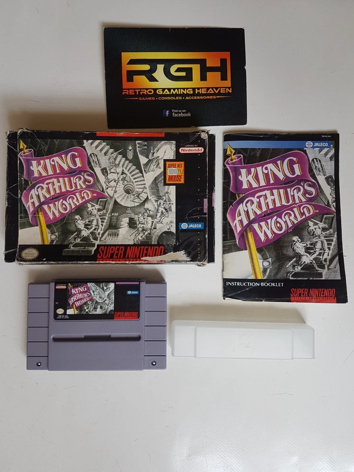 KING ARTHUR'S WORLD SUPER NINTENDO USA SNES GAME BOXED WITH MANUAL - Image 1 of 4