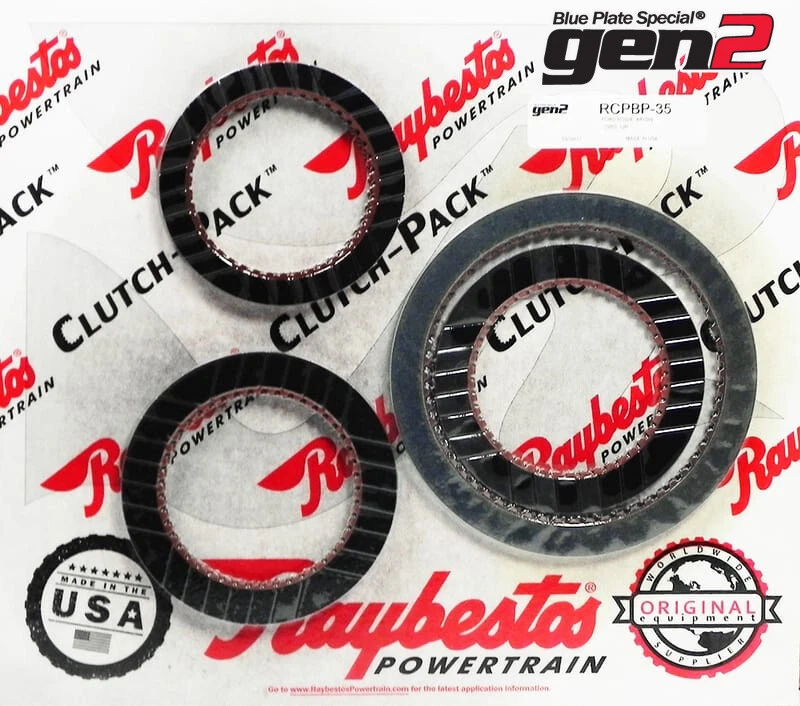 Ford 1980-UP AODE 4R70W Raybestos GEN 2 Blue Friction Clutch Pack Set, RCPBP-35 - Image 1 of 1