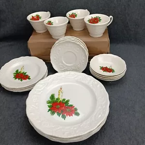 Vintage Canonsburg Keramik Adam Antik 1960 (20 Teile) Weihnachten Geschirr Set - Bild 1 von 15
