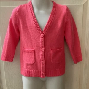 Carter’s baby Girls Pink Cardigan Sweater button on Size 2T - Picture 1 of 11