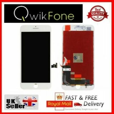 QWIKFONE For Apple iPhone 8 Plus A1864 A1897 A1898 White LCD Screen Replacement Display