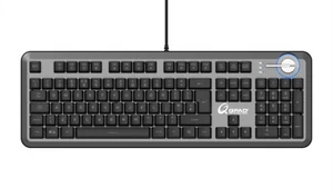 QPAD MK95 (FR) schwarz beleuchtete Gaming-Tastatur mit Handballenauflage - Bild 1 von 6