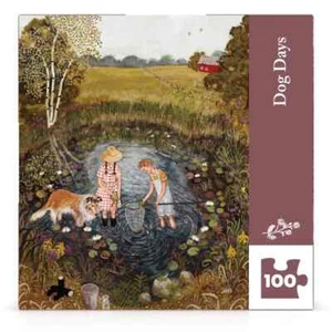 Dog Days 100 Piece Mini Jigsaw Puzzle NYPC New - Picture 1 of 3