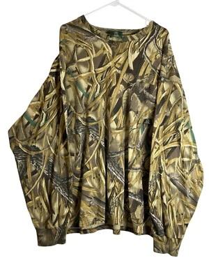Camisa Camuflada De Colección Whitewater Camuflaje Patos Humedales Ilimitados Manga Larga 2XL Foto 1 de 4