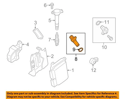 MITSUBISHI OEM 08-24 Lancer Electrical Ignition System-Crnkshft Sensor 1865A126 - Image 1 of 2