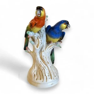 Vintage Macaw Parrot Porcelain Table Lamp Body Colorful Mid Century Modern READ - Picture 1 of 11