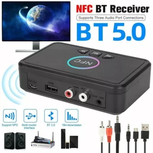 NFC Receiver Bluetooth 5.0 Receiver Stereo Audio Adapter Stereo System AUX 3.5mm - Photo 1/12