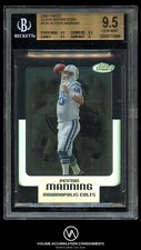 2006 Finest Black Refractor #120 Peyton Manning /99 BGS 9.5 GEM MINT