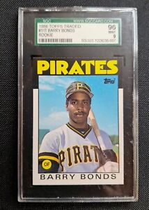 Barry Bonds 1986 Topps Traded #11T Rookie - SGC 96 MINT