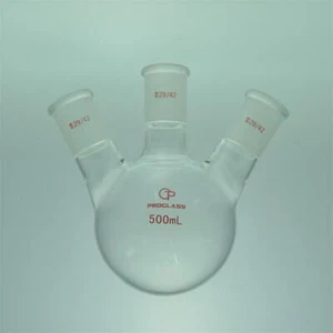 Lab  Three Necks Round Bottom Flask 29/42 HAND BLOWERING - Picture 1 of 1