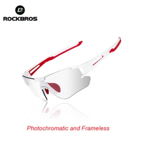 ROCKBROS Cycling Sunglasses Photochromic Bike Sports Goggles UV400 Protection - Picture 1 of 8