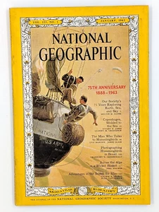 National Geographic January 1963 Volume 123 Number 1 - 75th Anniversary - Picture 1 of 9