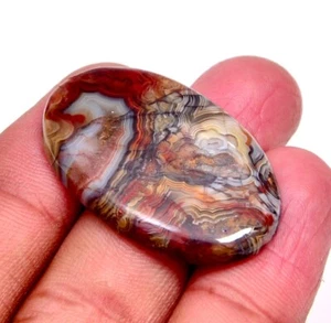 Pazzo Pizzo Agata 100% Naturale Cabochon Pietre Preziose Sciolte - Foto 1 di 30