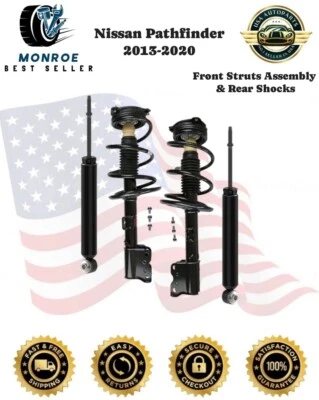 Amortiguadores delanteros y traseros Monroe OEM para Nissan Pathfinder 2013-2020 Foto 1 de 4