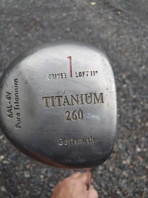 Golfsmith Titanium 260 Driver #1 Wood 6AL-4V Pure Titanium S-Flex Graphite RH - Image 1 of 4