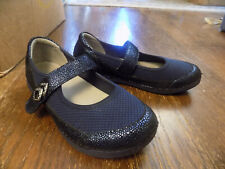 Alegria ADORABLE Gem-302 Navy Sparkle Leather Mesh Mary Janes Comfy Shoes Sz 6.5