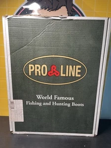Stivali impermeabili Pro Line gomma anca suola feltro pesca trampolieri taglia 8 D501FX - Foto 1 di 10