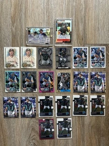 Cal Raleigh Rookie Auto  22 Card Lot - 2 Rookie Autos  !!!! Mariners - Picture 1 of 5