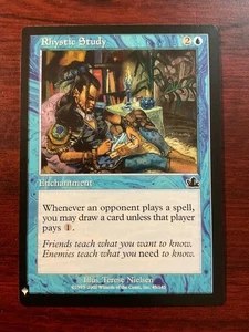 Rhystic Study Reprint Blue English Magic The Gathering Card NM - Picture 1 of 2