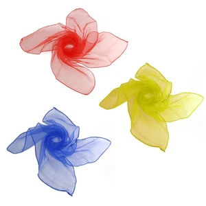 12 bufandas cuadradas de baile de malabares bufandas coloridas cuadradas con dobladillo premium - Imagen 1 de 11