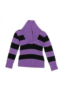 Planet Gold Girls Purple Pullover Sweater 10 - Picture 1 of 2