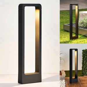Luces de camino LED luz exterior lámpara de jardín negro 7W 3000K 60CM IP65 clase G - Imagen 1 de 9